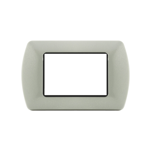 [6970311020124 - Placca 3P metallo INT-LGT grigio metallizzato] 8803-25