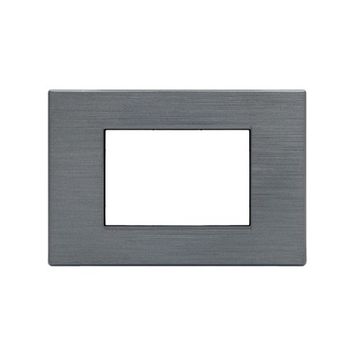 [Placca 7P tecnopolimero spazzolato INT-LGT grigio] 8007SL-8