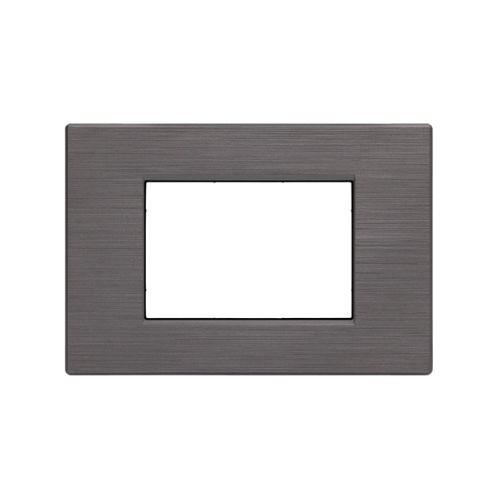 [Placca 3P tecnopolimero spazzolato INT-LGT platino] 8003SL-20