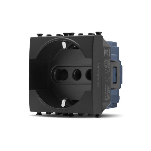 [Presa schuko universale 16A VMR-ARKE nero] 914N