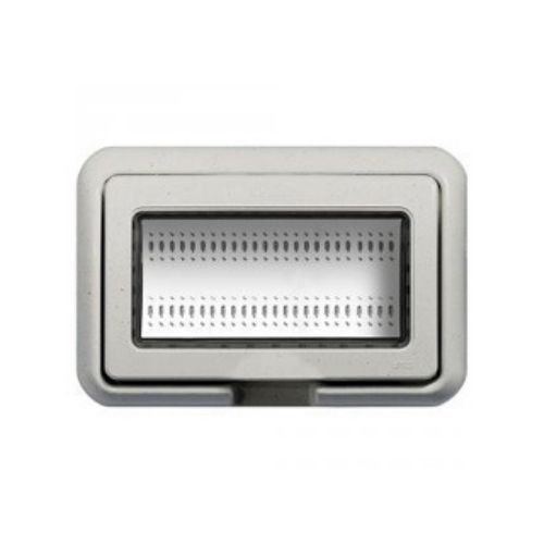 [Placca idrobox 4P INT-LGT bianco] S8004B
