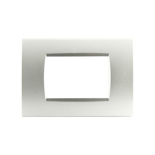[6970597466890/0793541330186 - Placca 3P tecnopolimero INT-LGT grigio chiaro] 8003-04
