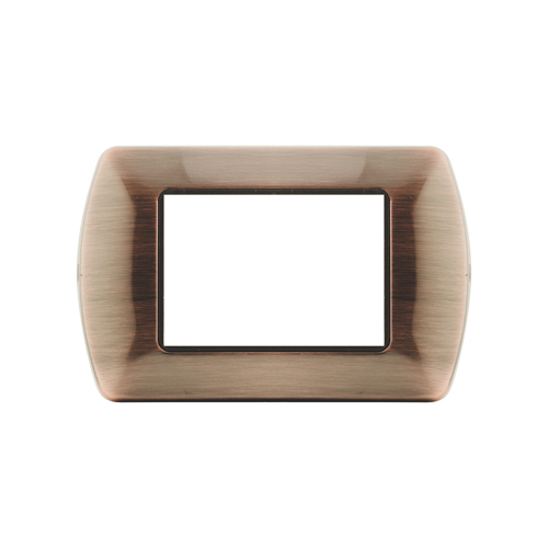 [6970311020094 - Placca 3P metallo INT-LGT rame] 8803-10