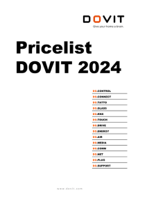 Listino Dovit 2024
