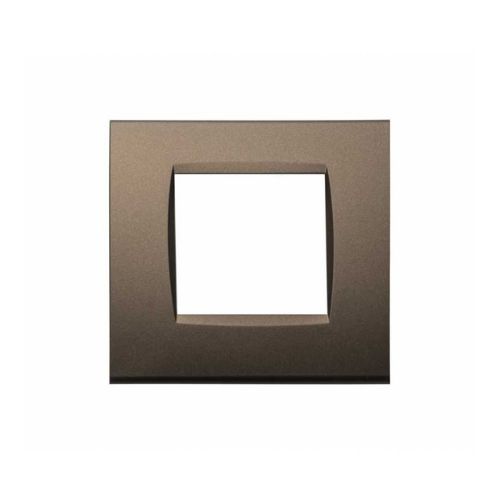 [6970597464797 - Placca 2P tecnopolimero INT-LGT bronzo] 8002-14