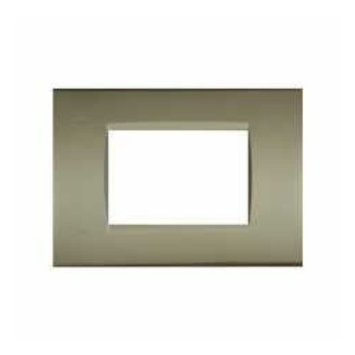 [6970597461796/0793541330230 - Placca 3P tecnopolimero INT-LGT champagne] 8003-11