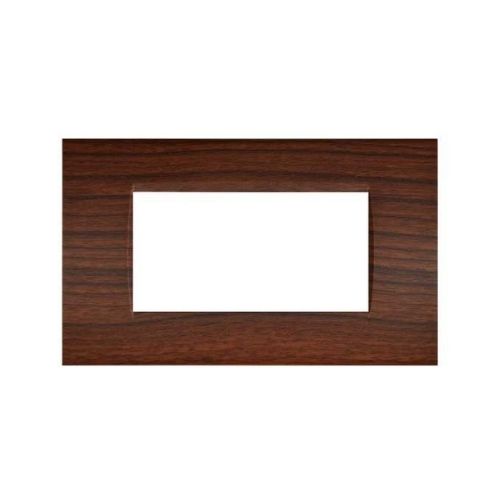 [6970597461765/0793541330322 - Placca 4P tecnopolimero INT-LGT ciliegio] 8004-03