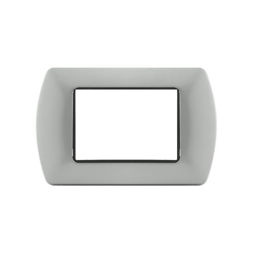 [6970311029882 - Placca 3P metallo INT-LGT grigio chiaro] 8803-07
