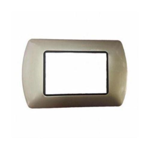[6970311029899 - Placca 3P metallo INT-LGT champagne] 8803-08
