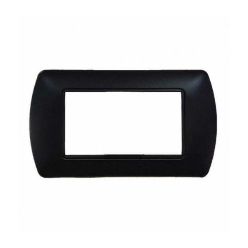 [6970311029516 - Placca 4P metallo INT-LGT nero] 8804-02