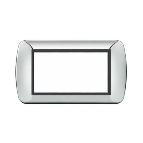 [6970311029530 - Placca 4P metallo INT-LGT cromo] 8804-04