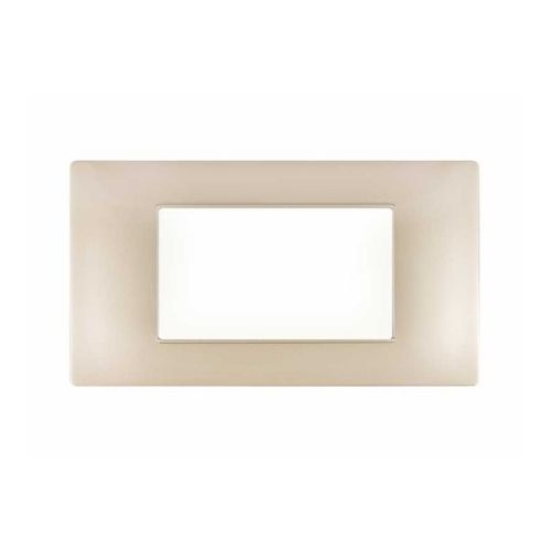 [6970597464339 - Placca 4P tecnopolimero VMR-PLN champagne] M6004-13