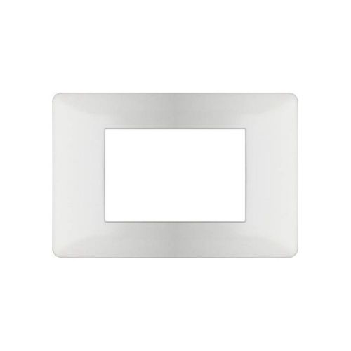 [Placca 3P metallo VMR-PLN bianco] M6803-1