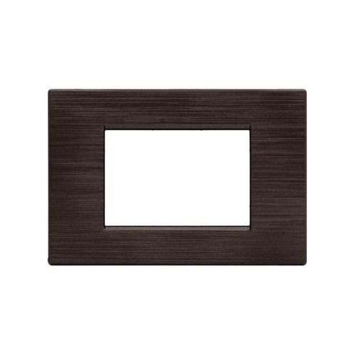 [Placca 3P tecnopolimero spazzolato INT-LGT testa di moro] 8003SL-7