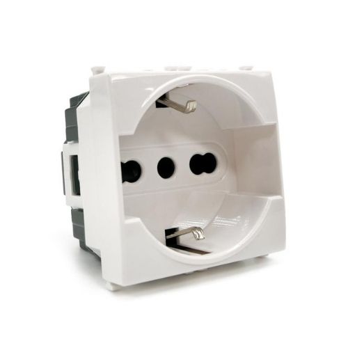 [Presa schuko 3.0 VMR-PLN bianco] 614B